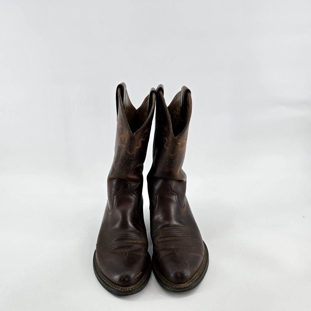 Ariat Men's Heritage Roper Western Boots Distressed Brown Size 8.5 D - Picture 2 of 11